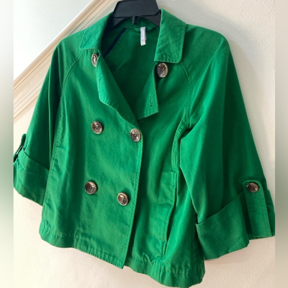 Old Navy Cotton Green Jacket Size Small - Picture 5 of 10